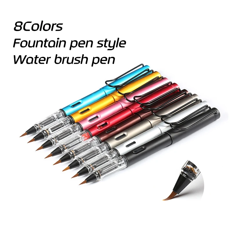 8 цветов Премиум живопись фонтаны стиль воды мягкая ручка многоразового