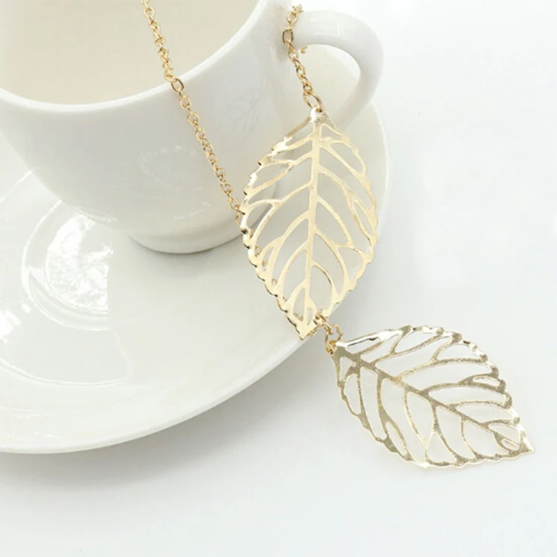 Женский чокер с двойными листьями винтажное ювелирное изделие|fashion jewelry|jewelry