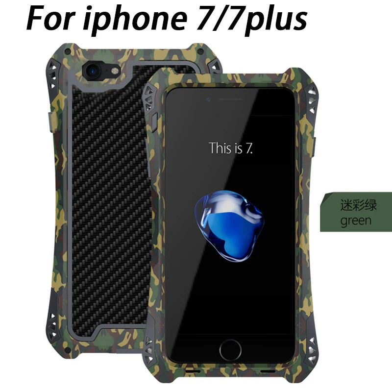 Металлический корпус из углеродного волокна для iPhone XS MAX XR X 7 8 Plus 5 5S SE 6 6s наружный