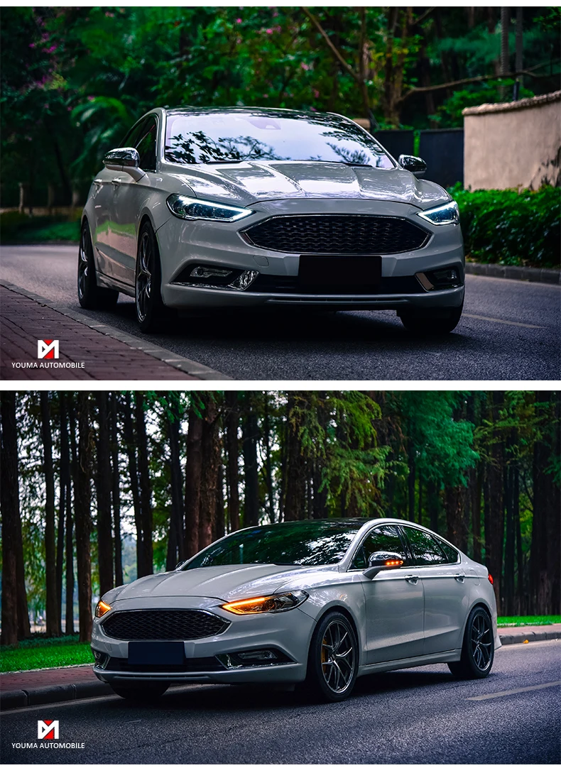 Автомобильный Стайлинг Головной фонарь для Ford Mondeo фары для Fusion фары динамического рулевого управления DRL H7 D2H Hid биксеноновый луч