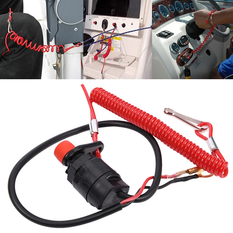 Лодка Kill Switch ключи безопасности ремешок крюк для Honda Yamaha OMC Джонсон Evinrude