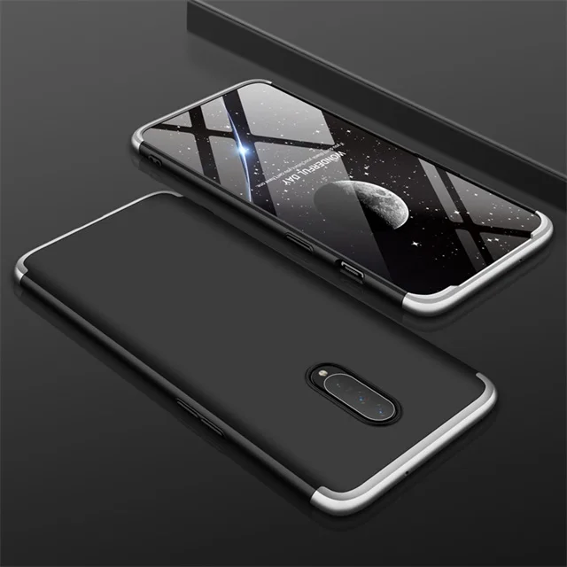 silver black 9 цветов, чехол для Oneplus 7 Pro, роскошный защитный чехол, полное защитное кольцо, противоударный чехол для телефона, чехол для Oneplus 6 6T 5 5T - Цвет: silver black