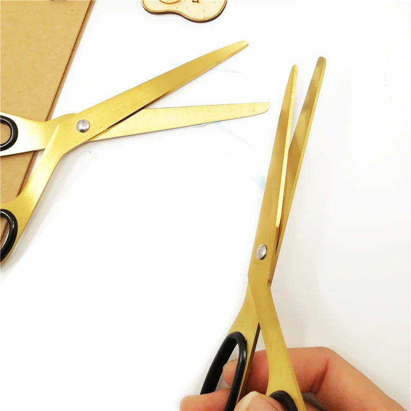 Простой стиль 19 7 см золотые портновские ножницы для стрижки крестиком