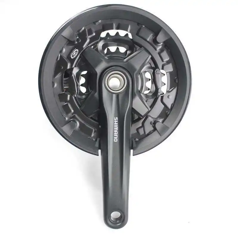SHIMANO FC MT210 горный велосипед 9 S/27 скорость полый один зуб пластины три части