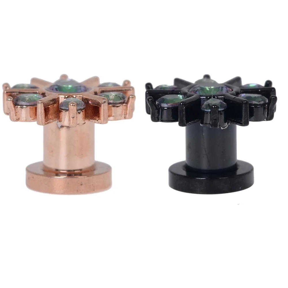 2 шт. шкив квадратный Циркон пирсинг для хряща уха пупка Вилки ушной раковины