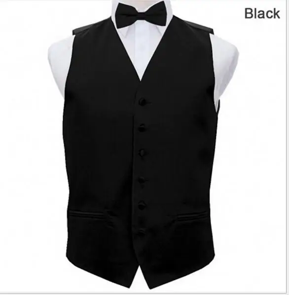 Мужской Атласный жилет с запонками и бантом 8 цветов|mens suit vest|dress vests for mensuit vest |