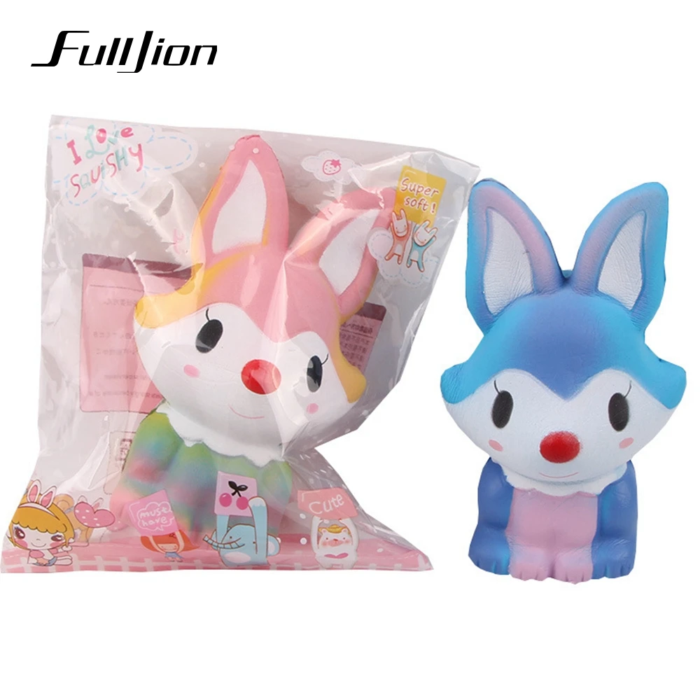 Fulljion Stress Relief Toys Fox Squishy Surprise Gadget Squishi Kawaii Popular Squeeze Fun Gags Practical Jokes | Игрушки и хобби