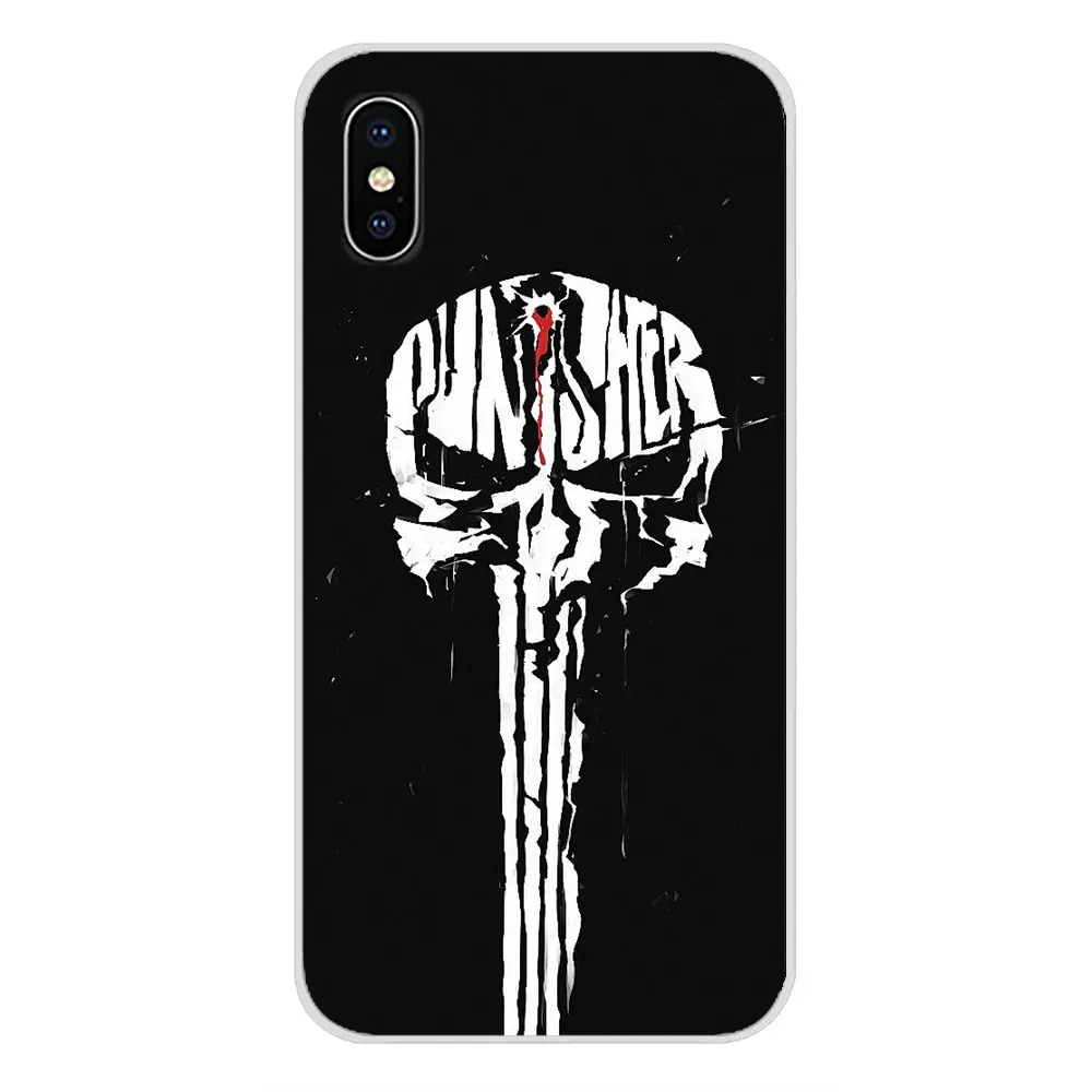 For Xiaomi Redmi 4A S2 Note 3 3S 4 4X 5 Plus 6 7 6A Pro Pocophone F1 Accessories Phone Cases Covers the punisher skull | Мобильные