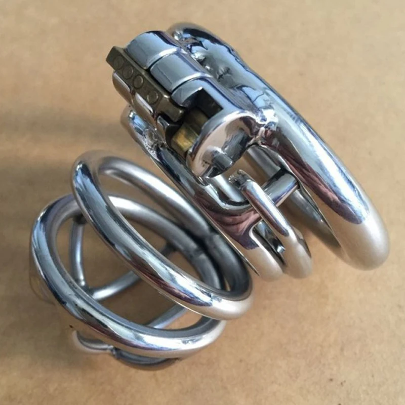Metal Cockring Penis Cage With Anti-Off Ring Stainless Steel Male Chastity Device Adult Sex Toys Cock Rings For Men CB6000s | Красота и