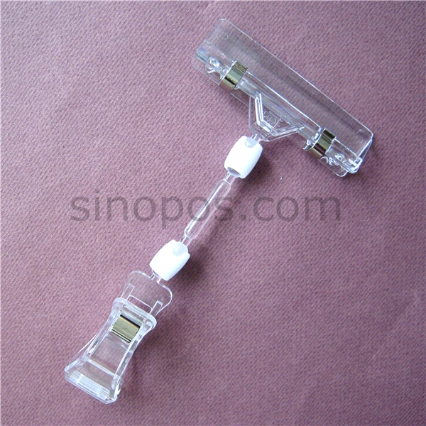 Пластиковые поп-зажимы 16 см прозрачный рекламный дисплей держатель знака/Ценник