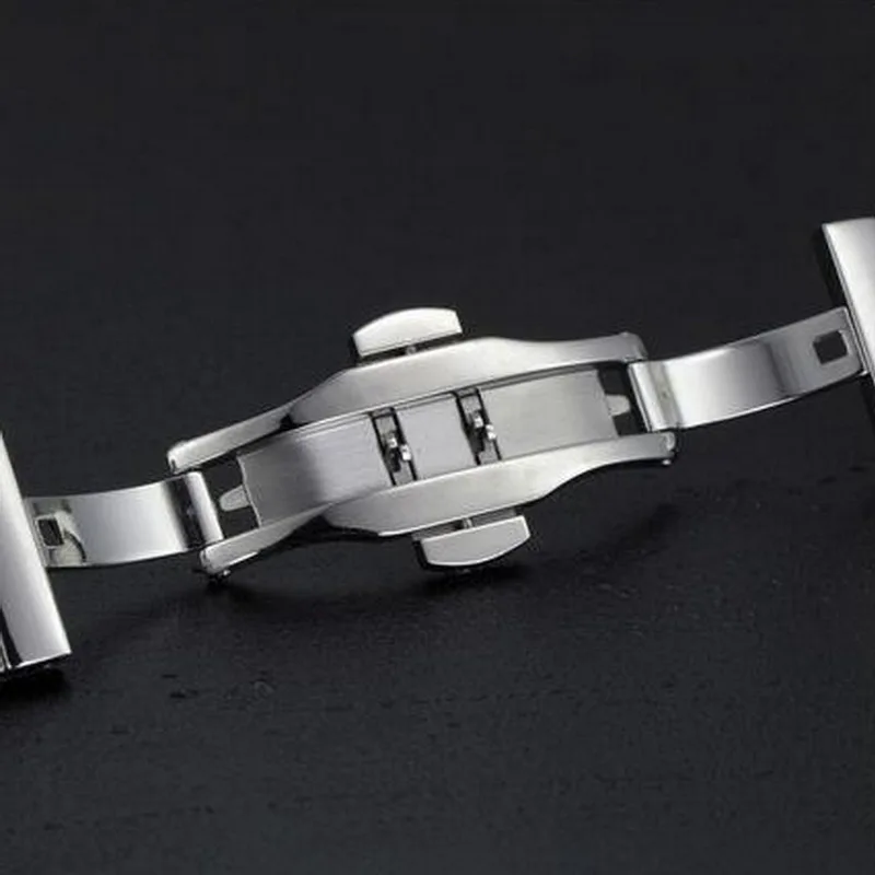 18mm 20mm 22mm 24mm Stainless Steel Milanese Watch band Strap Bracelet Watchband Wristband Butterfly clasps Black Silver Gold