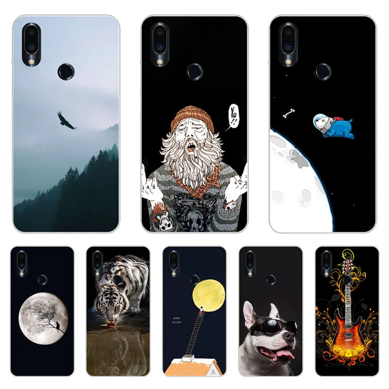 Чехол для Meizu note 9 силиконовый чехол с рисунком мягкая задняя крышка из ТПУ note9