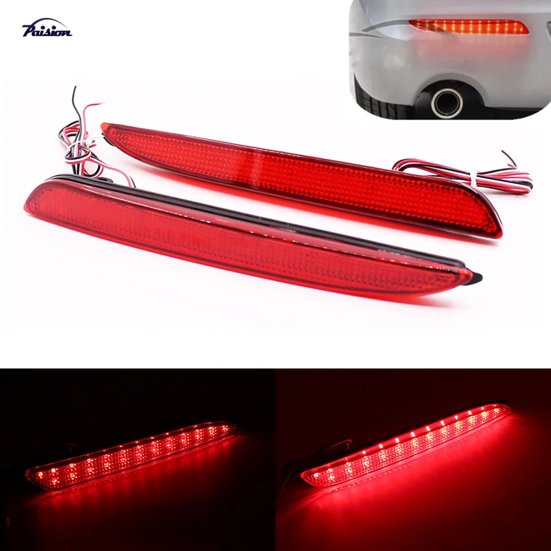 Светодиодный отражатель заднего бампера с красной линзой задний стоп сигнал