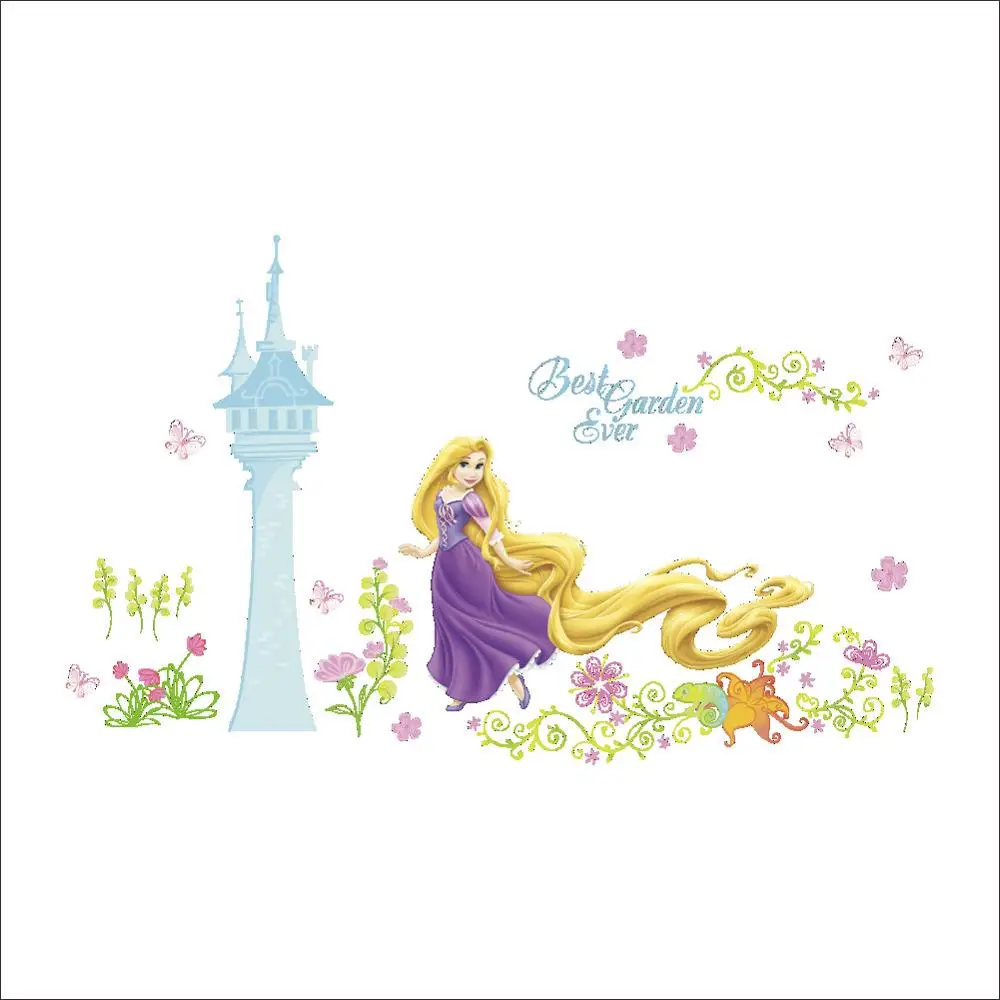 Disney Принцесса серии наклейки детская комната Декоративные наклейки для детского сада декоративные наклейки с мультгероями - Цвет: 1