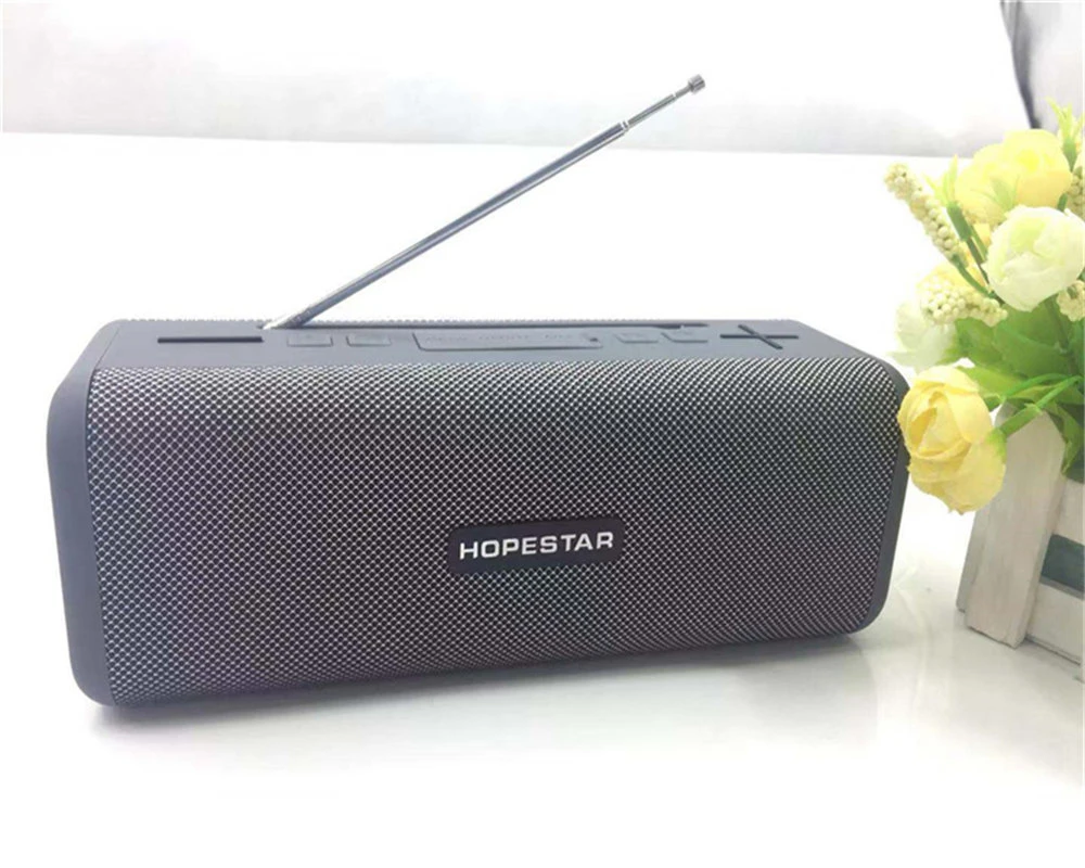 HOPESTAR T9 с функцией радио портативный все-в-одном открытый беспроводной Bluetooth водонепроницаемый USB динамик с функцией радио
