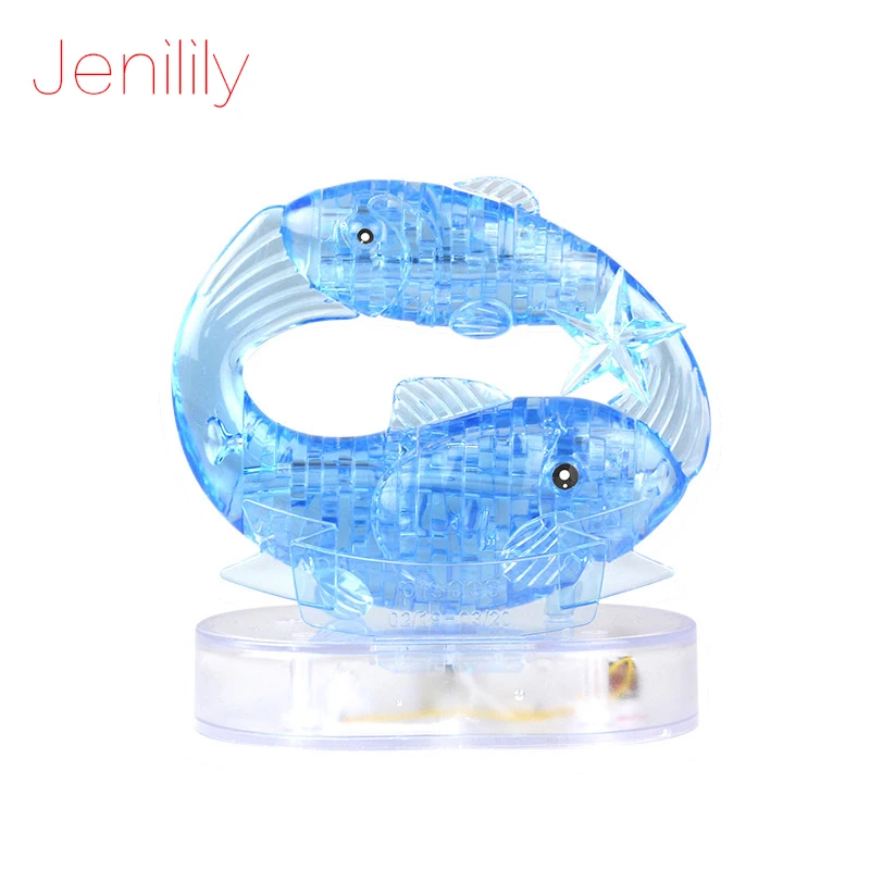 3D-пазл Jenilily 9042 с кристаллами и фонариком модель сделай сам игрушка для детей