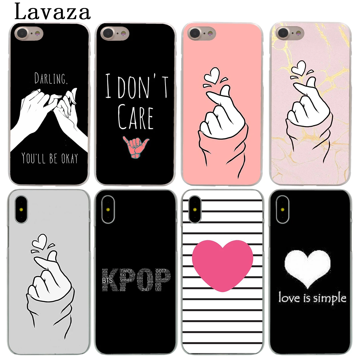 Твердый чехол для телефона Lavaza k pop Love on the finger kpop с сердцем для iPhone XR X 11 Pro XS Max 7 8 6 6S 5 5S SE 4S 4 10