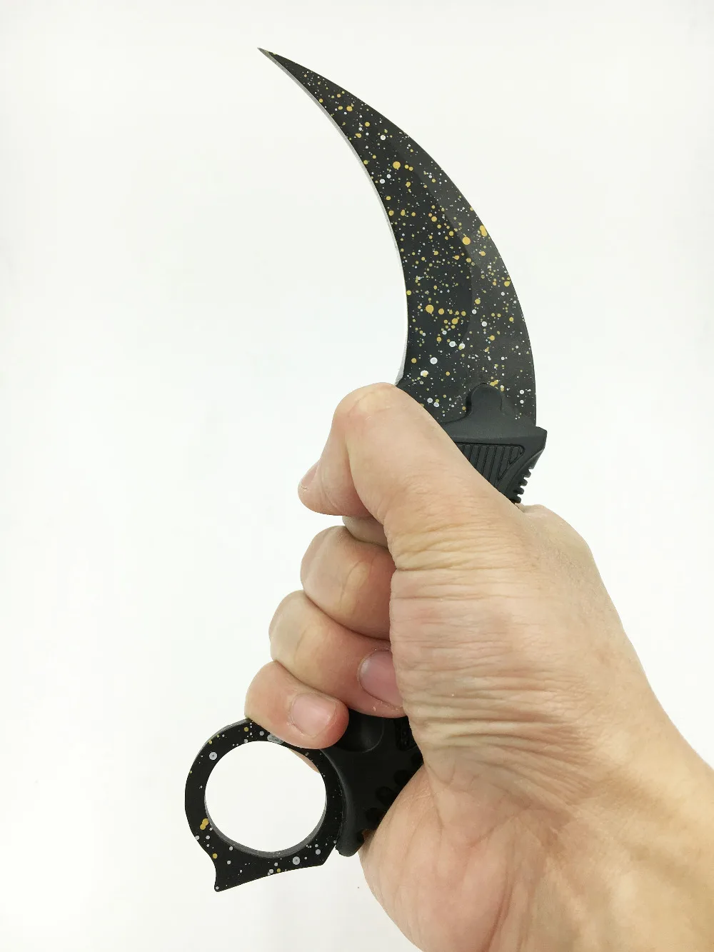 CS GO нож керамбит Counter Strike коготь острый шейный с ножнами тигровый зуб настоящий