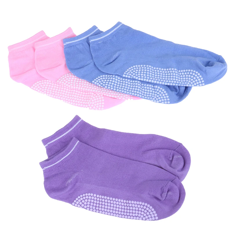 1 пара женские спортивные носки для фитнеса и йоги хлопковые нескользящие