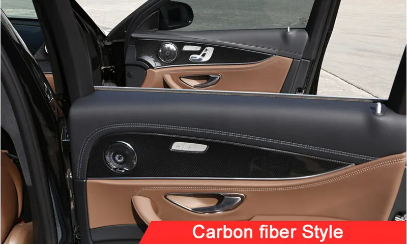 4 шт. хромированные панели для отделки дверей Mercedes Benz E Class W213 E200l E300l ABS|benz e|mercedes