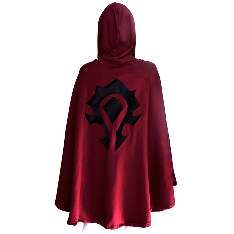 Игра WoW Альянс плащ Косплэй костюм унисекс для взрослых с капюшоном пончо на