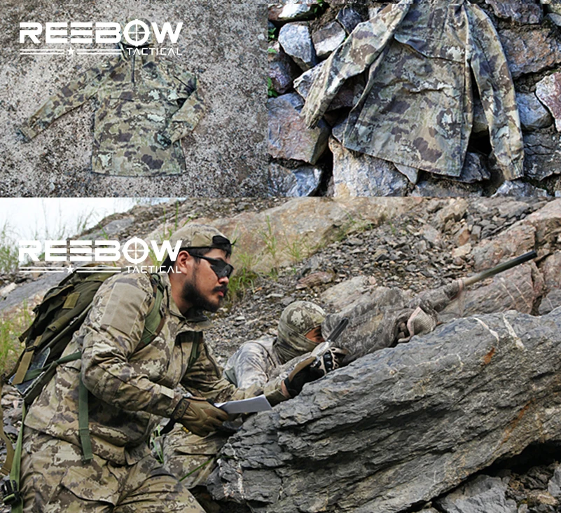 REEBOW тактическая Мужская городская Спортивная камуфляжная куртка BDU уличная