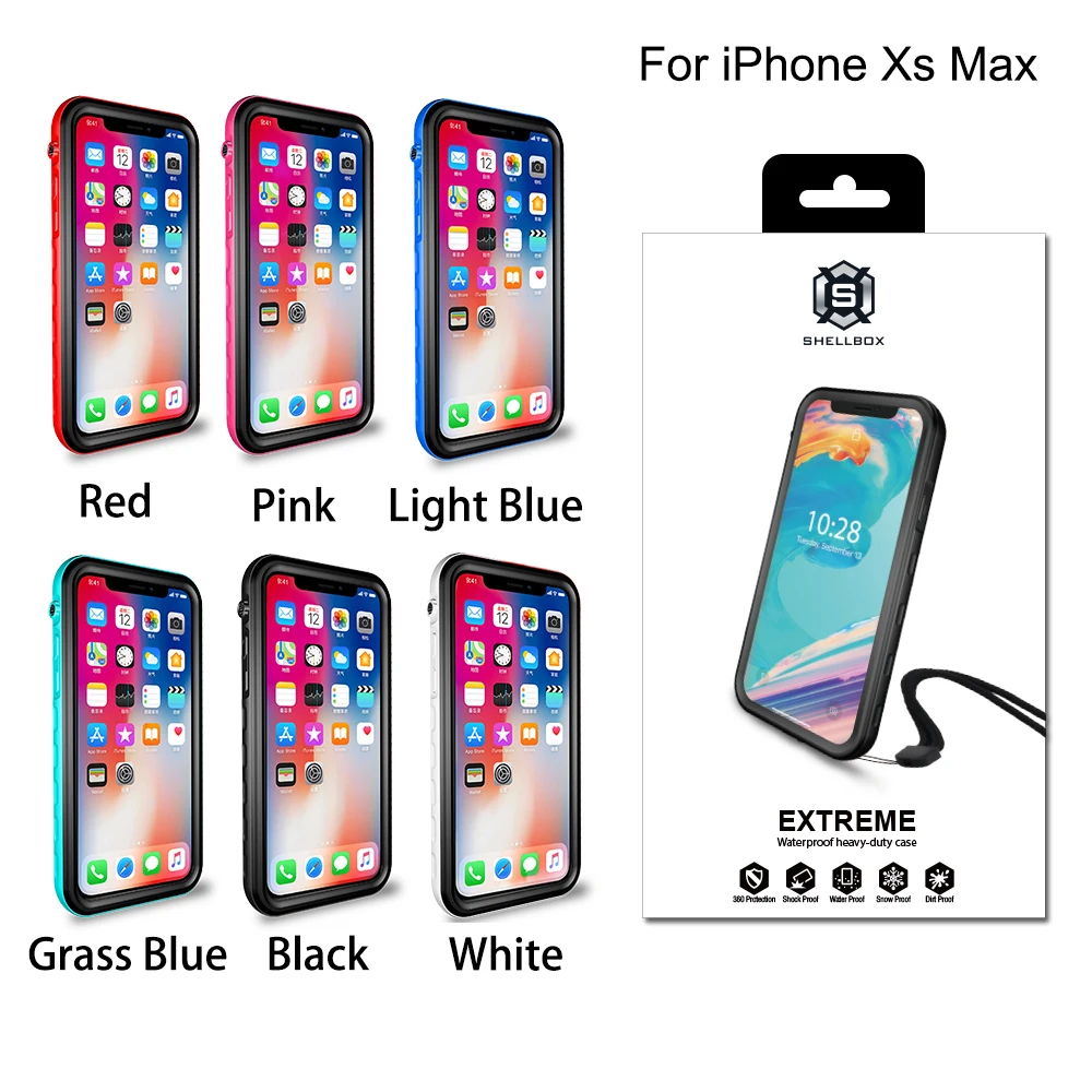 Водонепроницаемый чехол для iPhone X XS Max XR противоударный плавания и дайвинга 6 6S 7 8