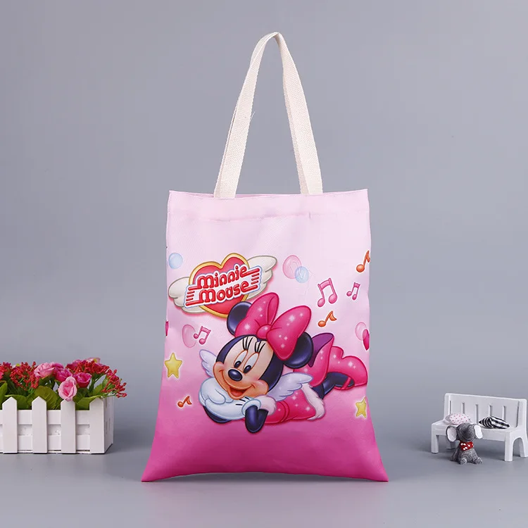 Сумка для подгузников disney, вместительная, с рисунком Микки Мауса, холщовая сумка-шоппер, сумка для покупок, сумка на плечо