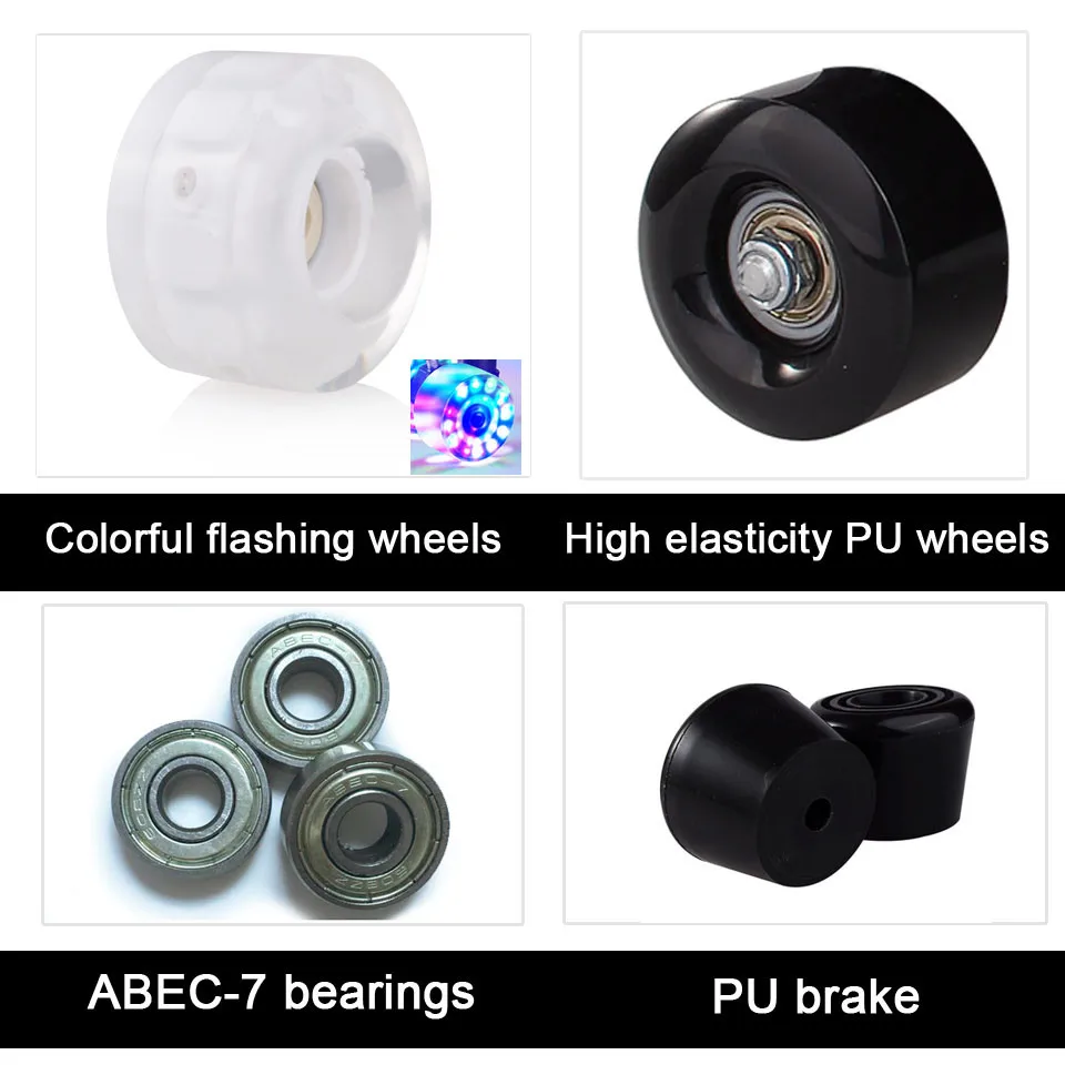 Профессиональные взрослые Четырехрядные роликовые коньки JK двухрядные