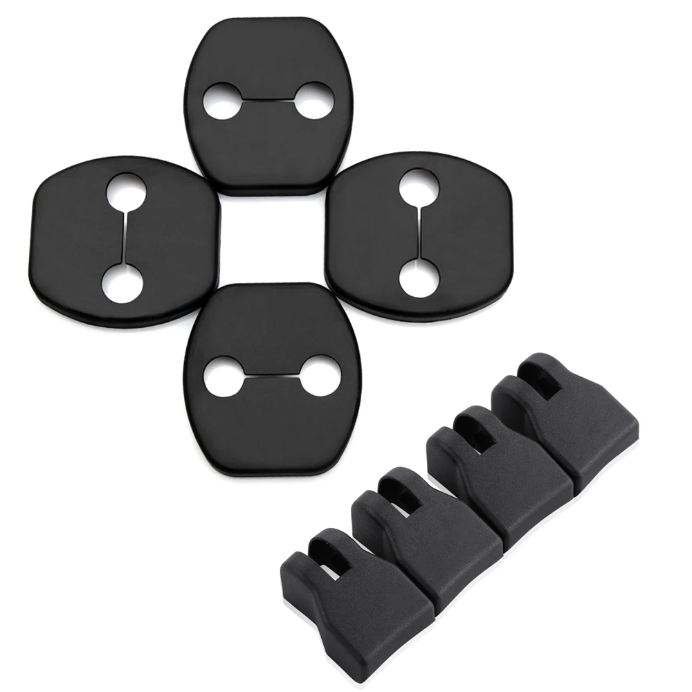 Стайлинг автомобиля отделка дверного замка чехлы для защита от дверных пробок