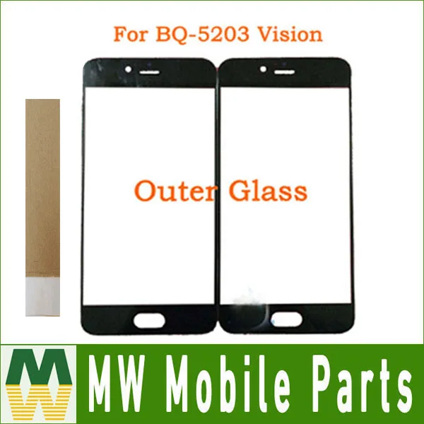 Для BQ BQ5203 5203 BQ5201 5201 сенсорный экран L переднее внешнее стекло черного цвета с