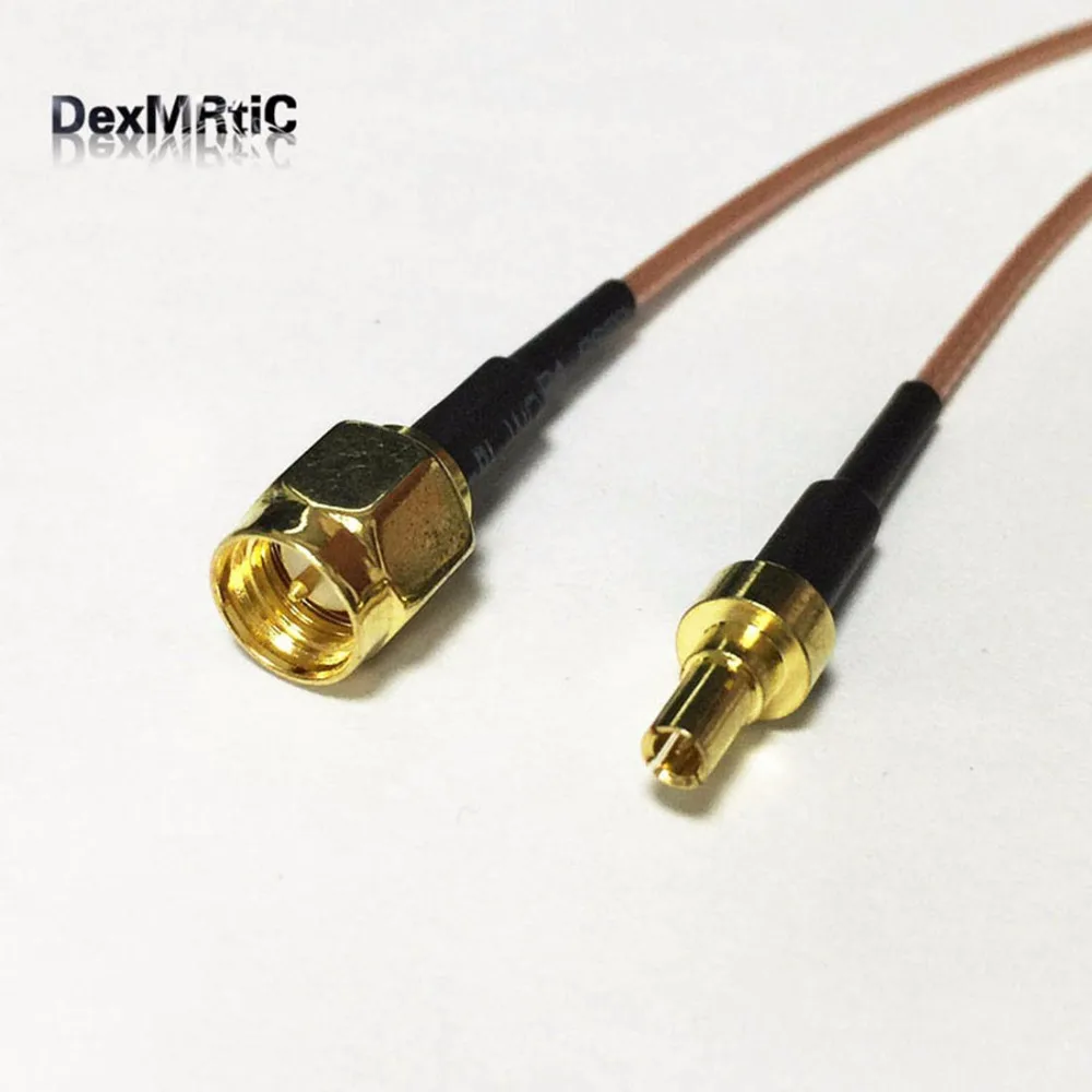 1 шт. НОВЫЙ SMA Мужской переключатель CRC9 мужской прямой кабель Пигтейл RG178 15 см 6