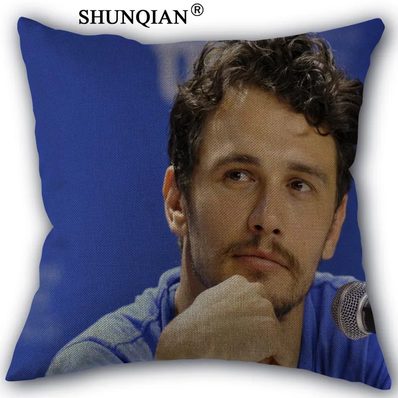 Чехол на подушку с изображением Джеймс Франко индивидуальный принт