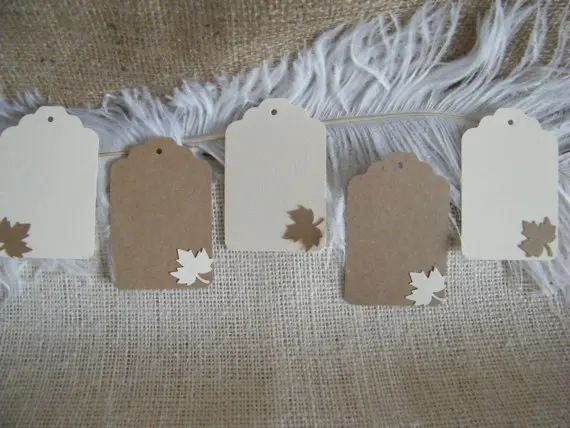 Осенние подарочные бирки в деревенском стиле свадебные эскорт-карты вечерние