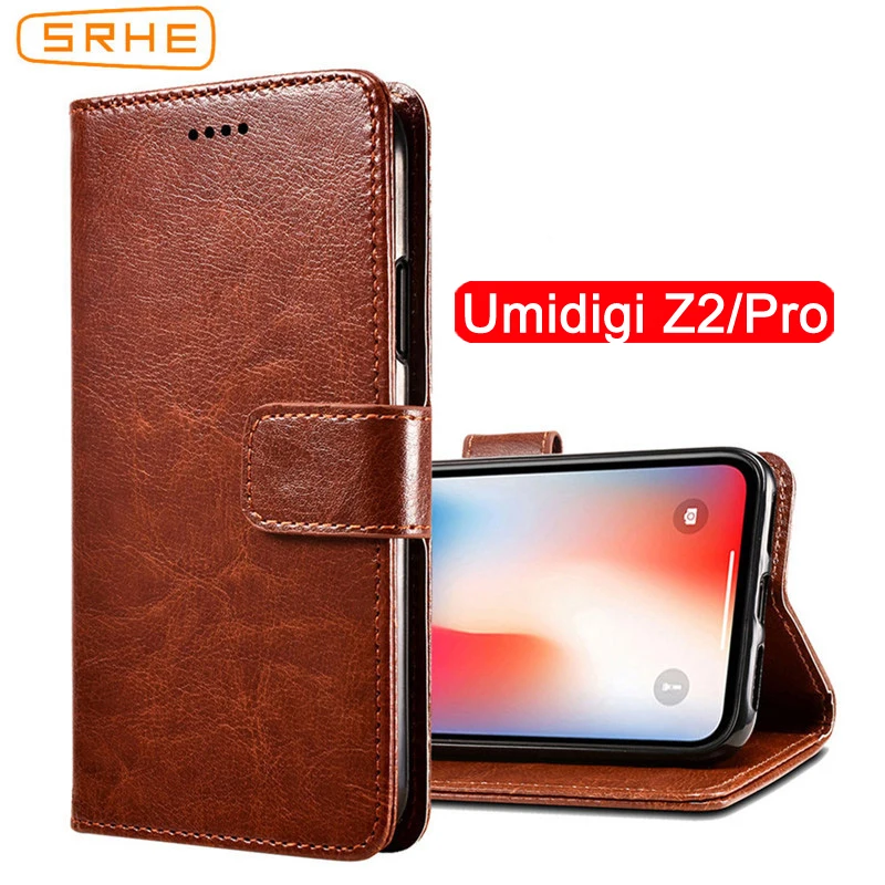 SRHE для Umidigi Z2 Pro чехол откидной кожаный бумажник силиконовый с магнитным