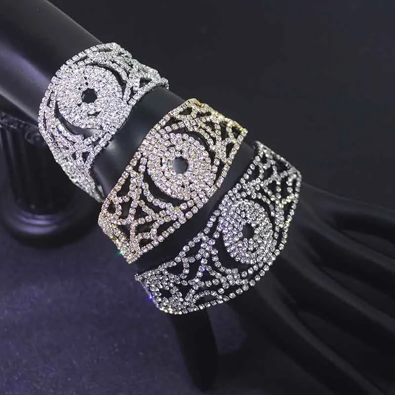 Модный свадебный кулон браслеты и горный хрусталь для женщин Свадебные