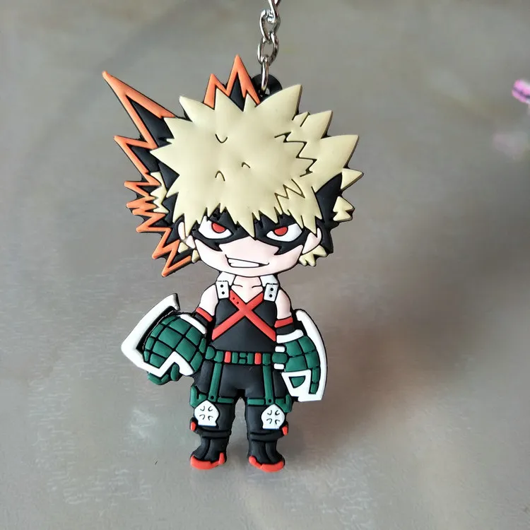 My Hero Academy Аниме Фигурка резиновый брелок IZUKU MIDORIYA DEKU Bakugou Katsuki Shigaraki Tomura детская Подарочная игрушка