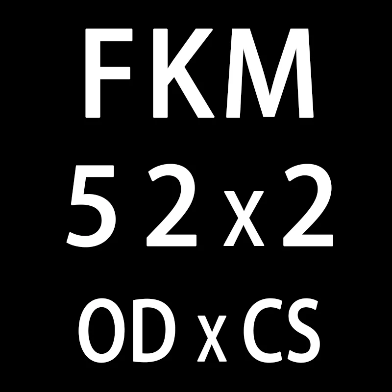 1 шт. фторкаучук Кольцо черное FKM уплотнительное кольцо уплотнение OD52/54/55/56/58/60/62/65/68*2 мм толщина уплотнительное кольцо уплотнительные прокладки масляная уплотнительная шайба - Цвет: OD52mm