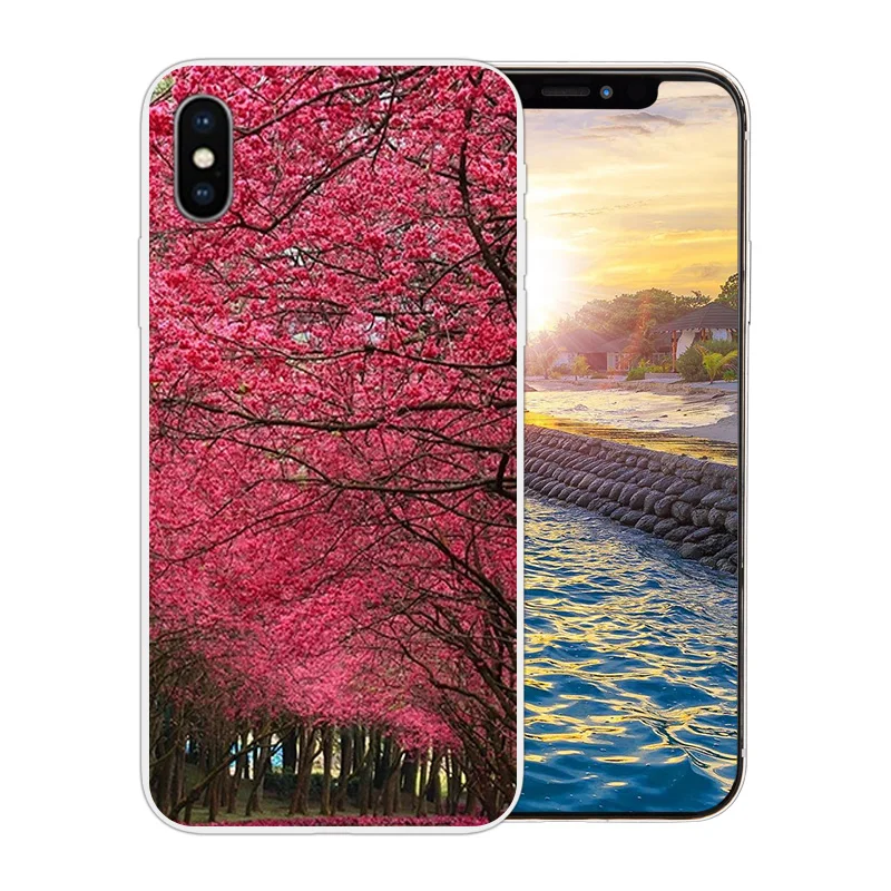 Для iPhone X 10 прозрачный мягкий силикон для Apple 6 6s 7 8 Plus матовый чехол из ТПУ с