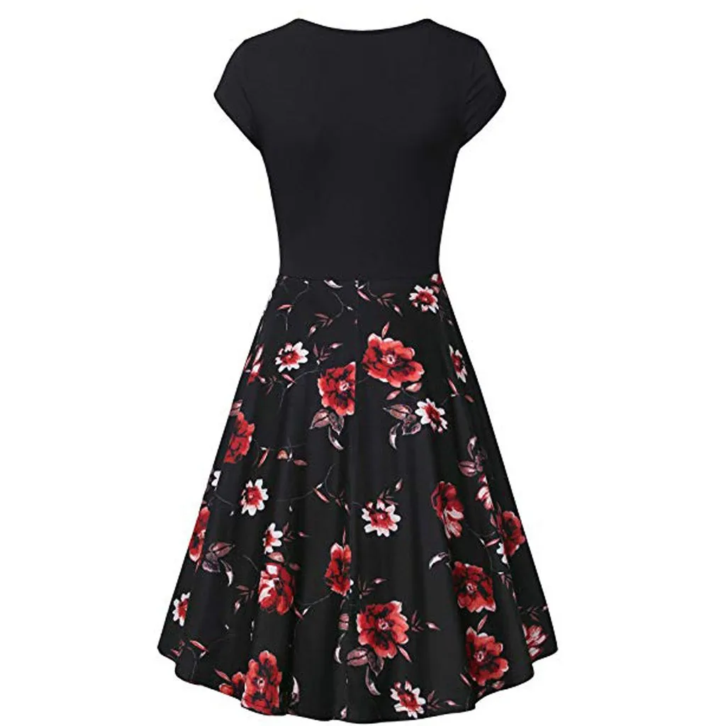 SAGACE Элегантное расклешенное платье трапециевидной формы женское с завышенной