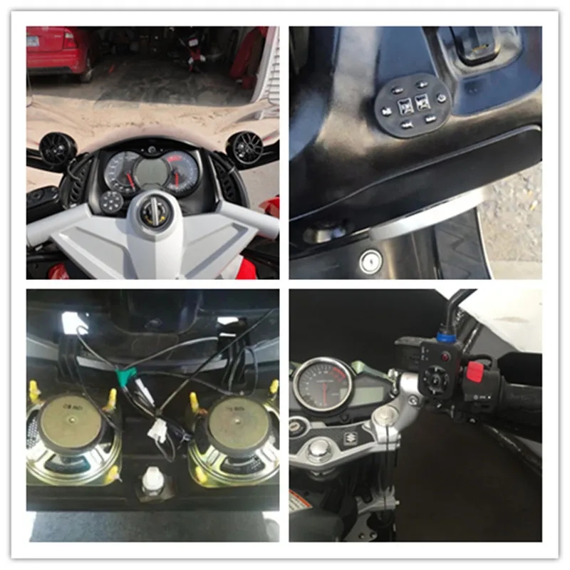 Мотоциклетный mp3 bluetooth dirt bike музыкальный плеер водонепроницаемый провод/беспроводной пульт дистанционного управления с усилителем динамиков