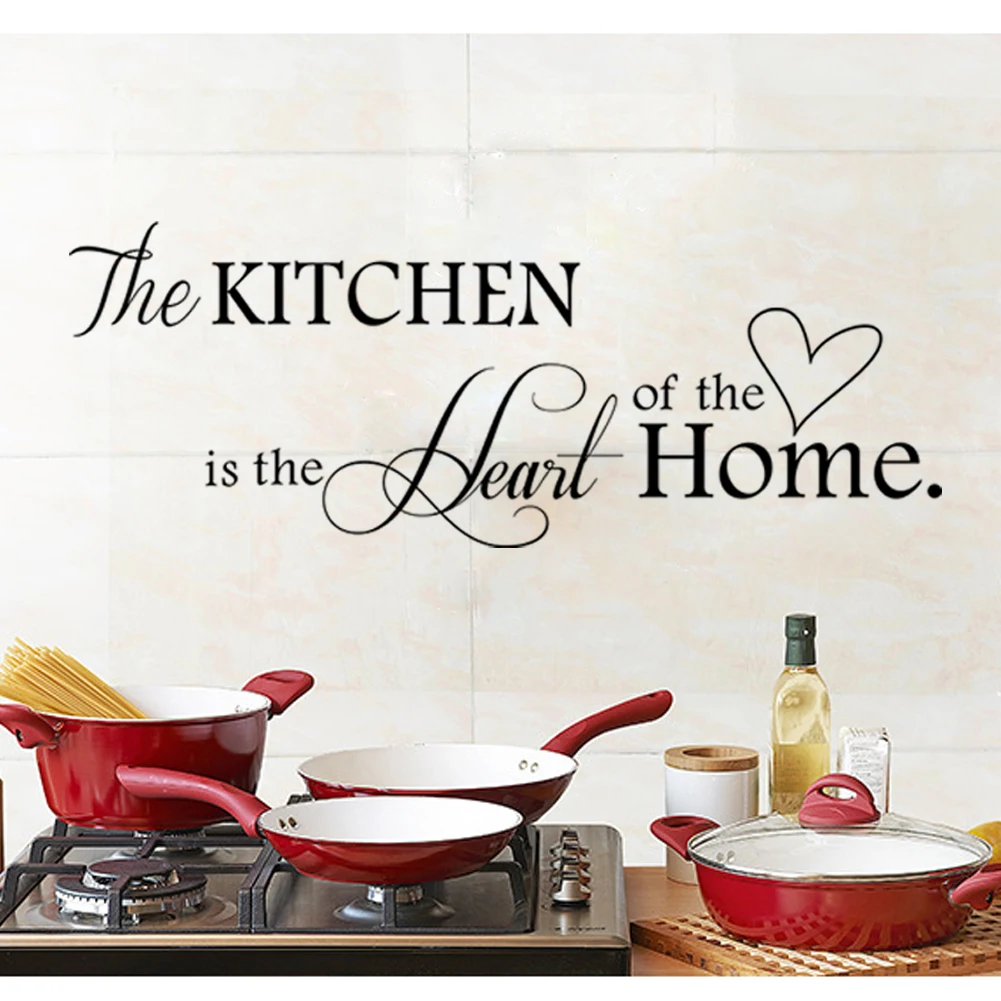 

Кухня сердце дома Наклейка на стену ПВХ домашний декор DIY настенное искусство настенное украшение для кухни