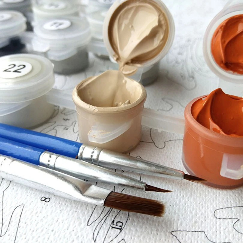 Lcodcdml милые Товары для собак масла Краски ing моды DIY по номерам Наборы на Холст