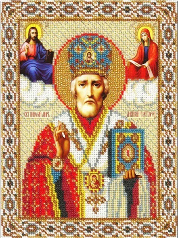 Алмазная вышивка, религиозная икона, сделай сам, вышивка крестиком, алмазная живопись, богородица, горный хрусталь, квадратный полный набор мозаики