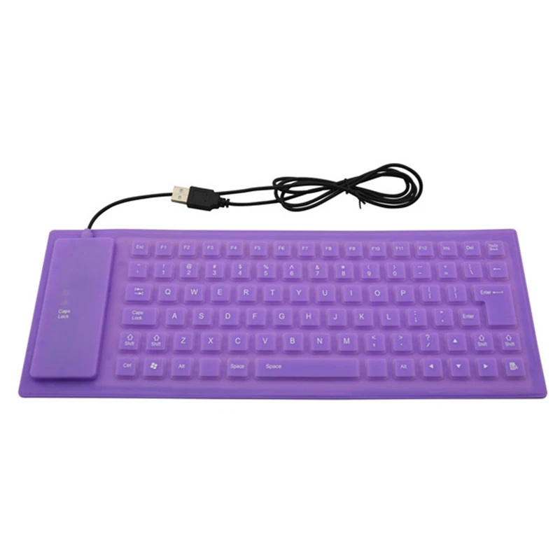 85 Ключи провод USB Интерфейс кремния Клавиатура Teclado Водонепроницаемый для