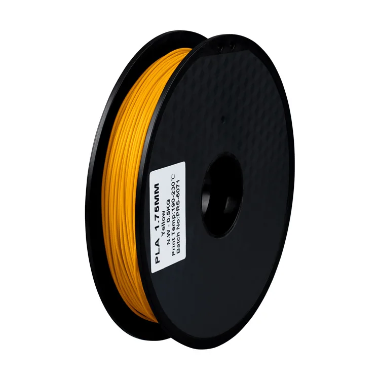 New 3D printer 1.75 mm 0.5KG PLA 3D printer Filament 3D Printing Materials Hot sale Best prise High quality in china 12 colour - Color: Yellow