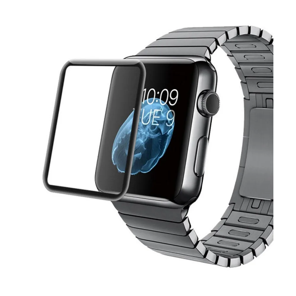 Стальная закаленная пленка для apple watch 42мм 38 мм 3D стекло изогнутая поверхность
