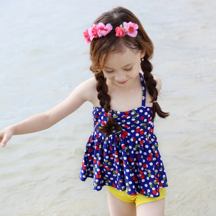 Two Piece Swimsuit Girls Swimwear Printed Bathing Suit Beach Surfing Child Summer Wear Swimming 2019 | Спорт и развлечения