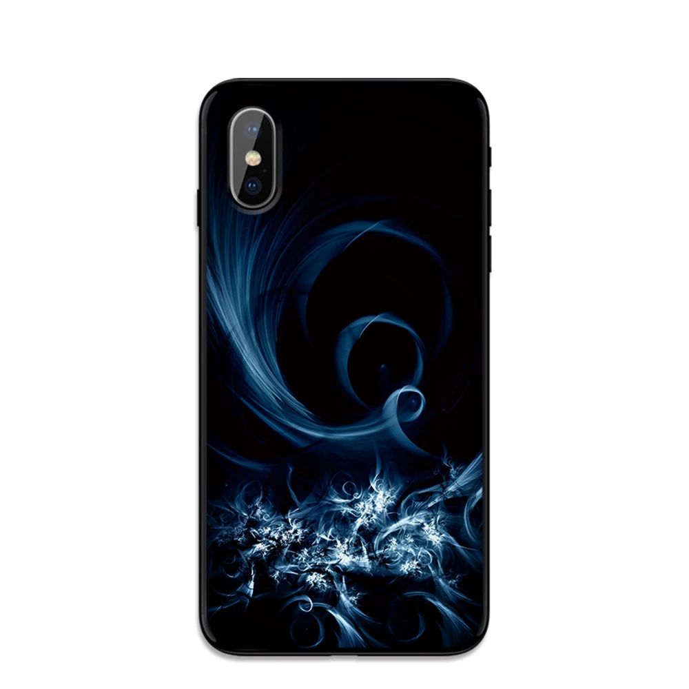 Черно-белый мягкий чехол из ТПУ для Apple iPhone 6 6S 7 8 Plus 5 5S SE X XS MAX XR силиконовые чехлы |