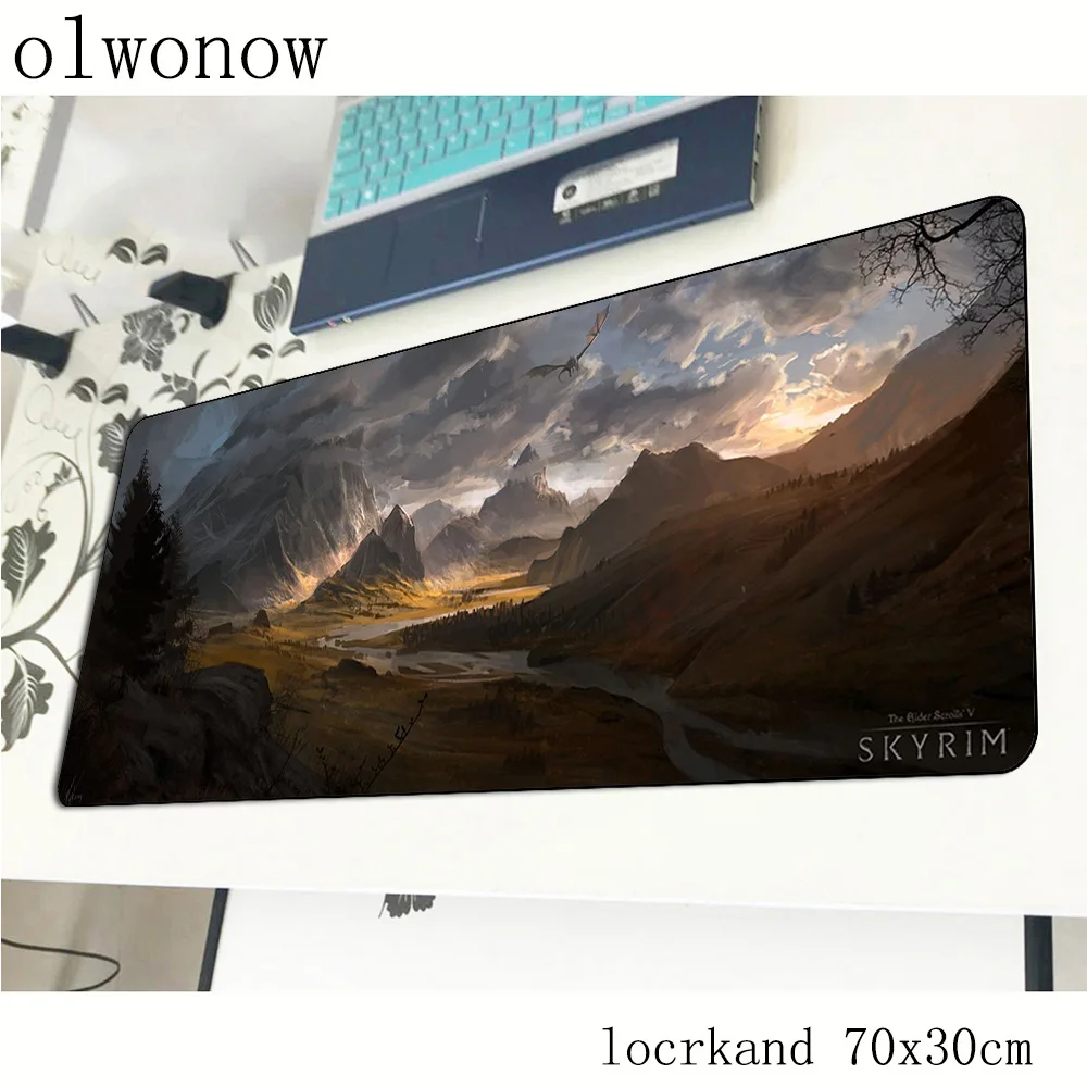 Коврик для мыши skyrim Новый классный игровой коврик 70x30 см большой padmouse с рисунком HD